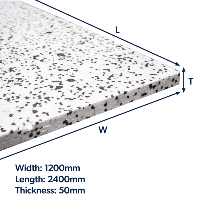 Product image for Jablite Jabfloor 70 Polystyrene Insulation 2400mm x 1200mm x 50mm