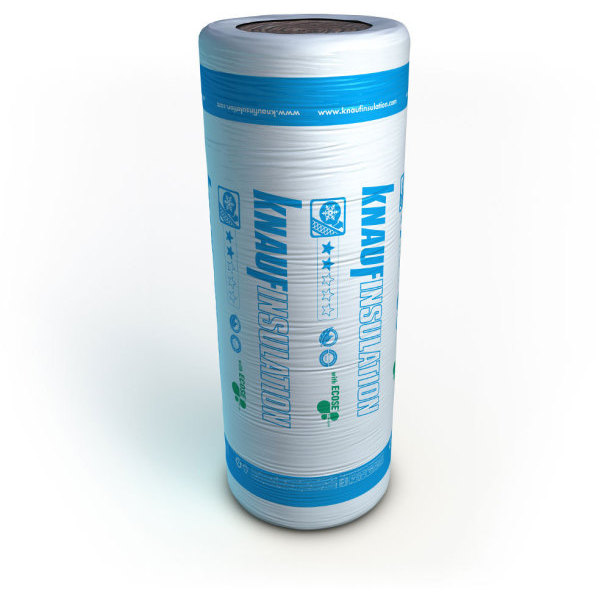 Product image for 150mm Knauf Earthwool Loft Roll 44 Insulation Combi-Cut (9.18m2/Roll)