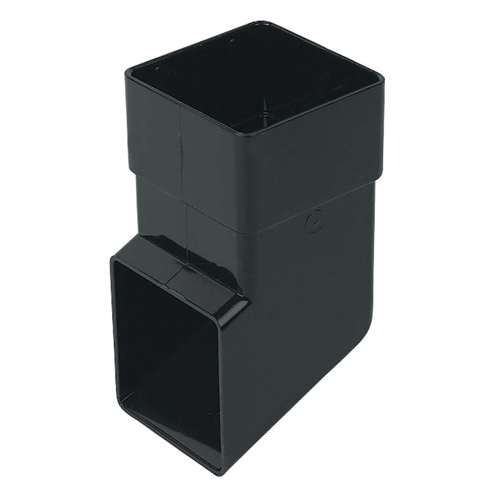 Image of Square Downpipe Shoe 65mm Black
