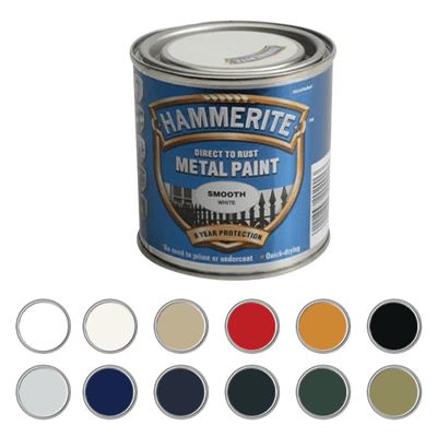 Image of Hammerite Direct to Rust Smooth Finish Metal Paint Dark Blue / 2.5 Litre