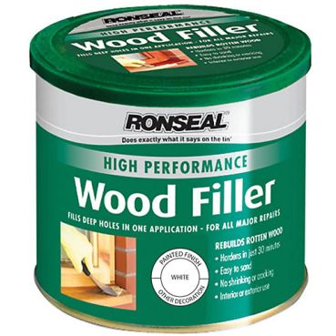 Image of Ronseal High Performance Wood Filler White 275g