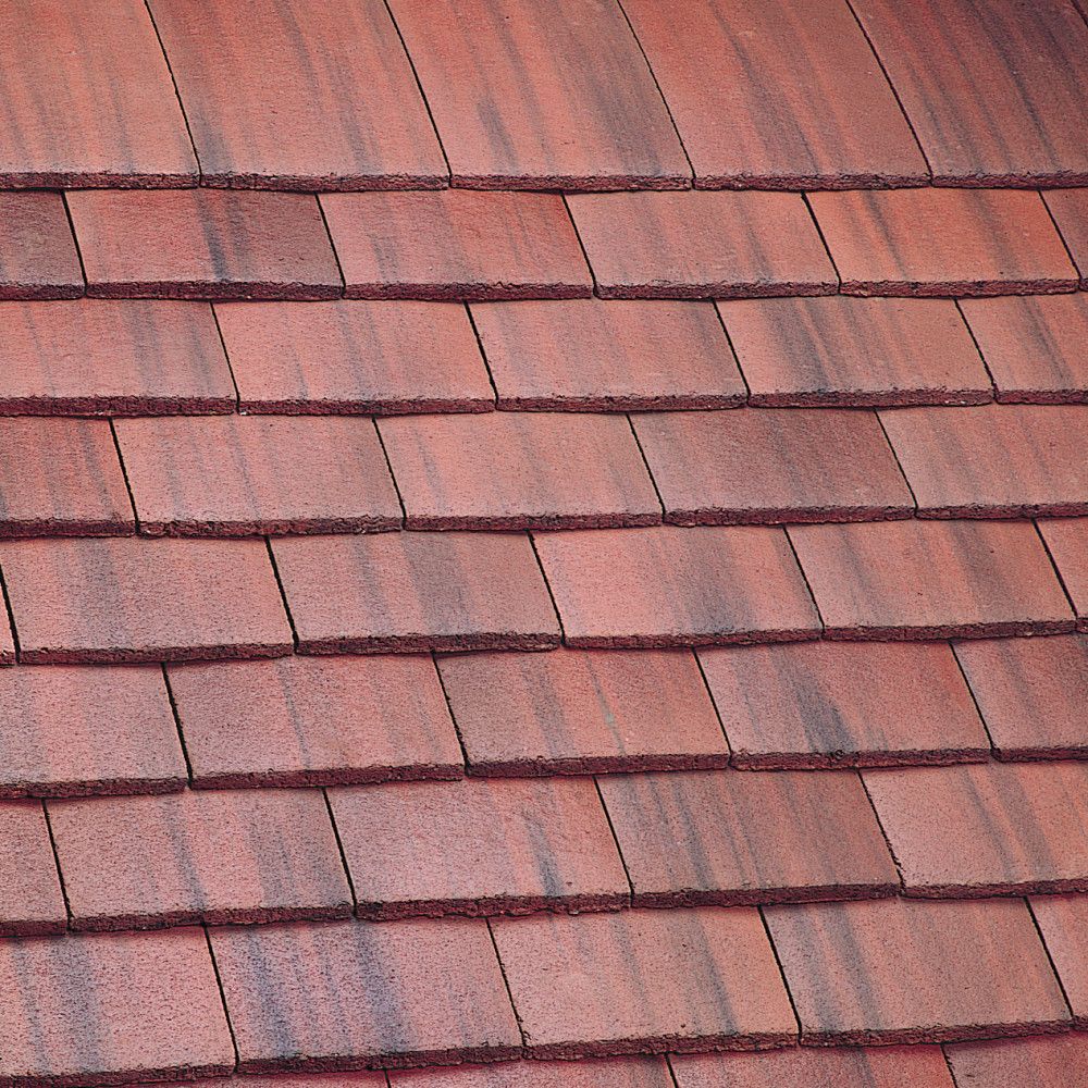 Image of Marley Plain Concrete Roof Tile Old English Dark Red (Pallet of 900)