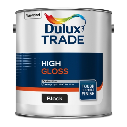 Product image for Dulux Trade High Gloss Black 2.5L