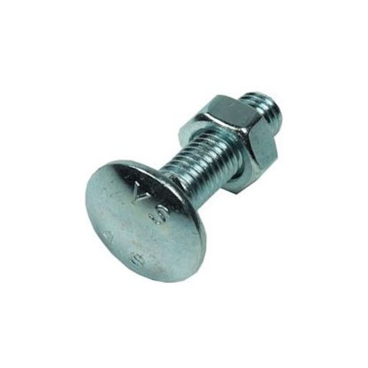 Product image for Cup Square Carriage Bolt & Nut BZP M8x100mm