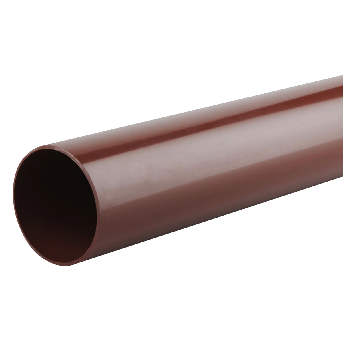 Product image for Osma 0T084N Roundline Pipe 4m x 68mm (L x Dia) Brown