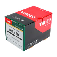 Product image for TIMco Classic Pozi Countersunk Wood Screw 60 x 9.74mm Box of 200