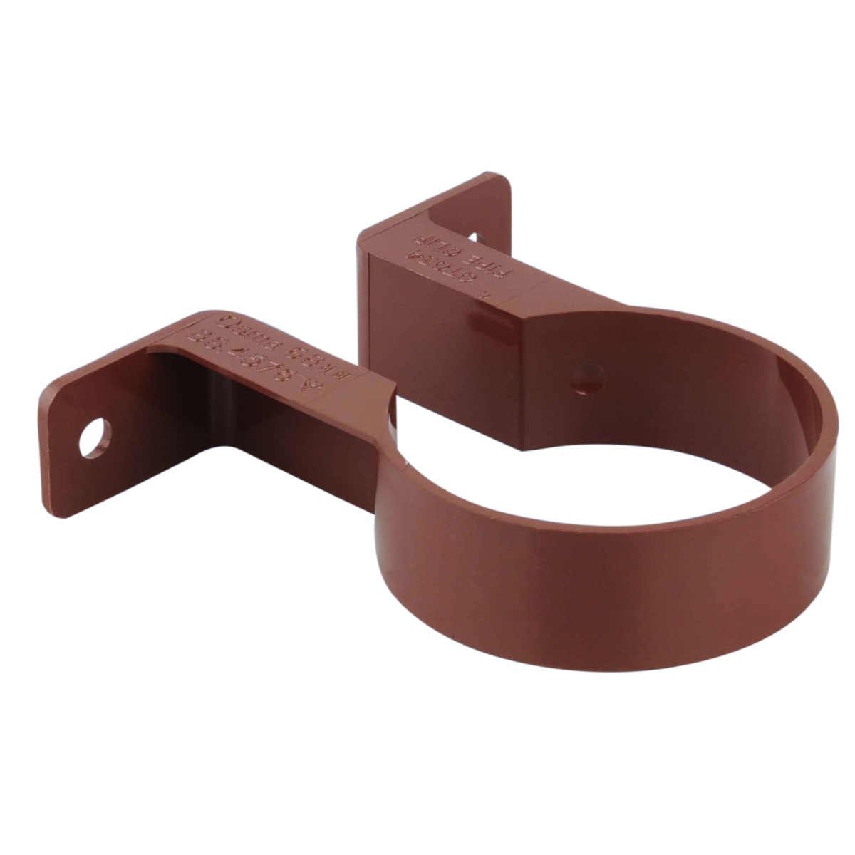 Product image for Osma 0T034N Roundline Pipe Bracket 68mm (Dia) Brown