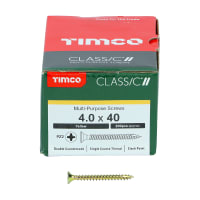Product image for TIMCO Classic Pozi Countersunk Wood Screw 40 x 7.62mm Box of 200