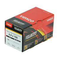 Product image for TIMCO Velocity Premium Multi-Use Screw 150 x 6mm (L x Diameter) Box of 100