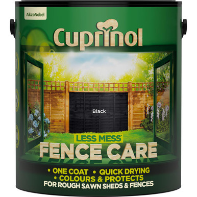 Product image for Cuprinol Less Mess Fence Care 6 Litres Black