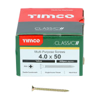 Product image for TIMco Classic Pozi Countersunk Wood Screw 50 x 7.62mm Box of 200