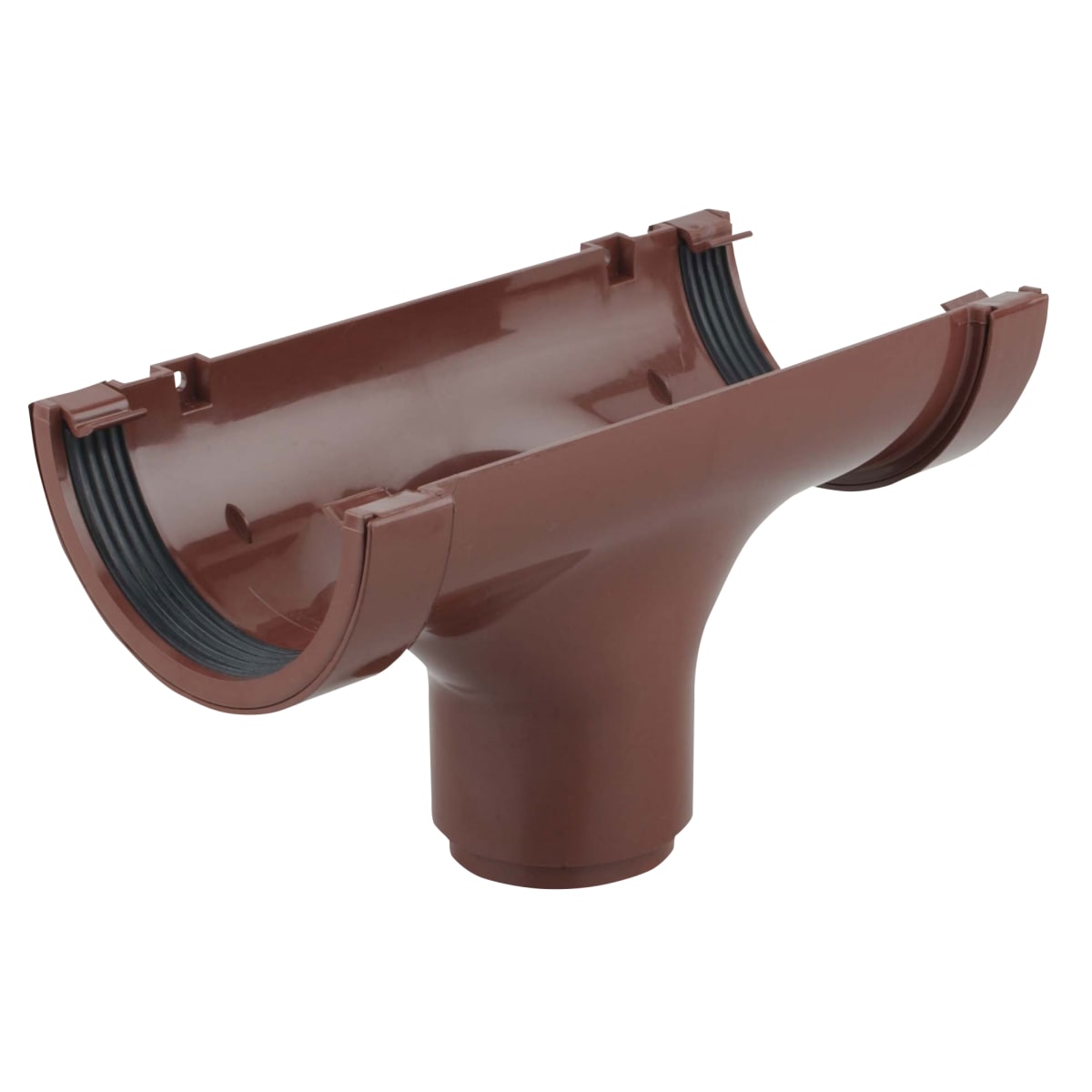 Product image for Osma 0T624N Roundline Running Outlet Straight 112mm (Dia) Brown