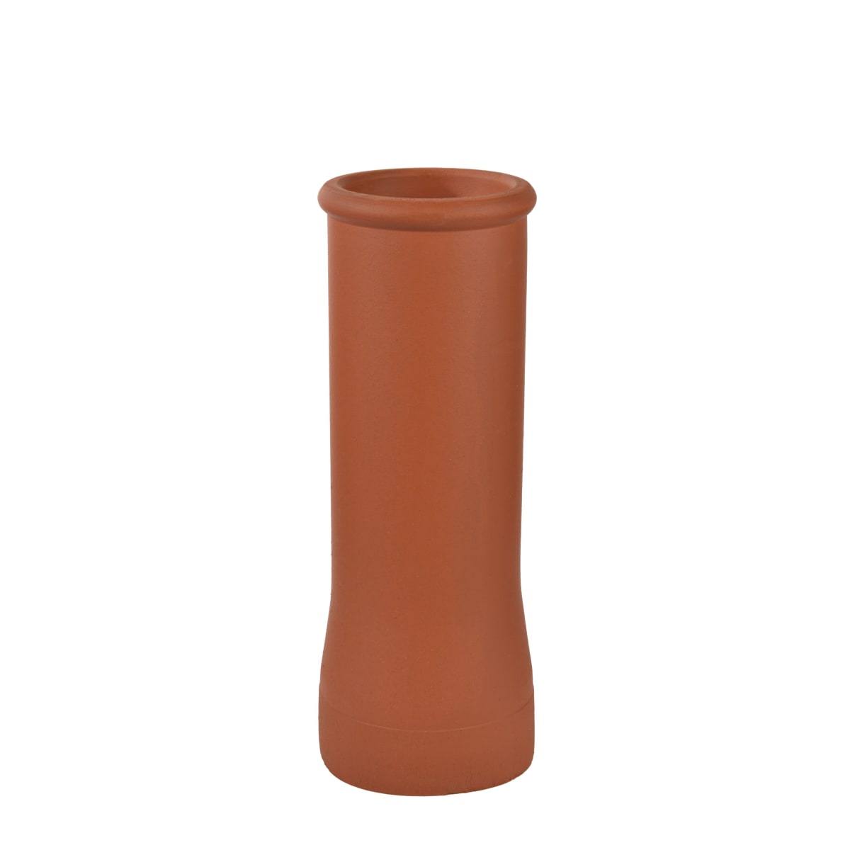 Image of Hepworth Terracotta roll top chimney pot red height 750mm
