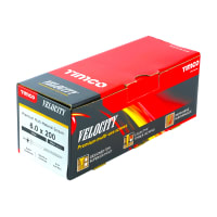Product image for TIMCO Velocity Premium Wood Screw 200 x 6mm (L x Diameter) Box of 100
