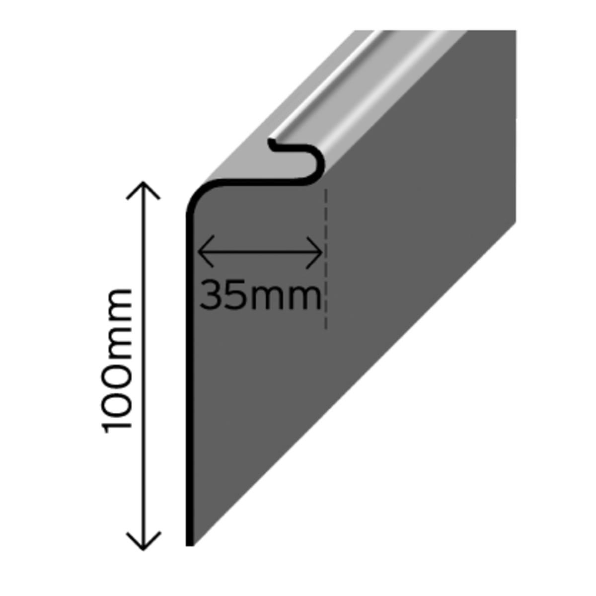 Product image for Tuffstuff C100 MT Simulated Lead Flashing with Moisture Trap - 3m
