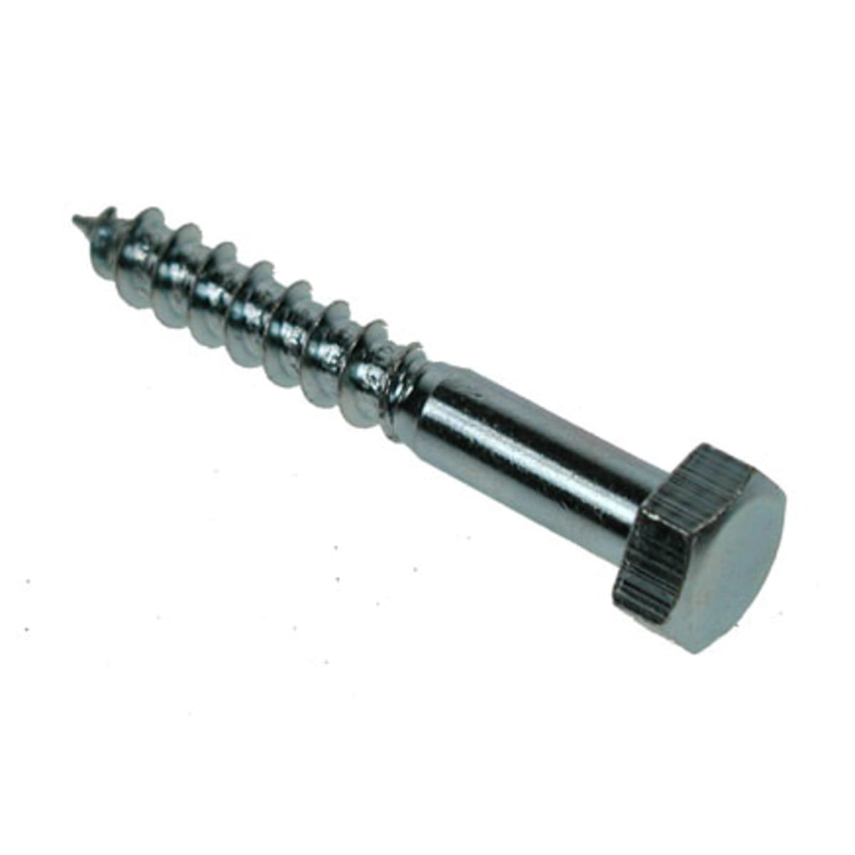 Image of Unifix Coach Screws Hexagon DIN 571 Gimlet Point M12 x 180mm Bright Zinc Plated
