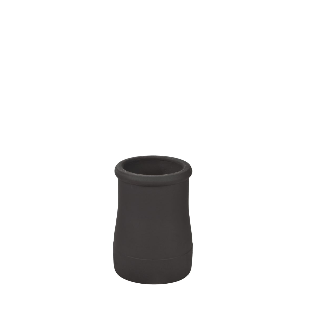 Image of Hepworth Terracotta roll top chimney pot blue/black height 375mm