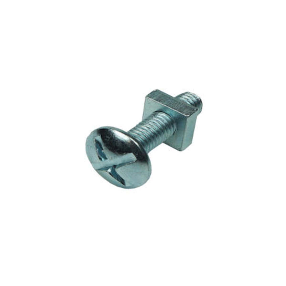Product image for Unifix Roofing Bolt & Nut M6 x 60mm Bright Zinc Plated Bag of 25