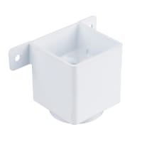Image of Osma SquareLine Pipe Connector and Bracket 61mm Dia White