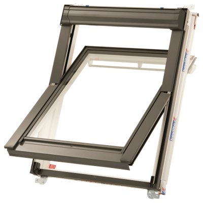 Product image for Keylite WCP 01 HT White Painted Centre Pivot Hi-Therm Roof Window - 550 x 780mm