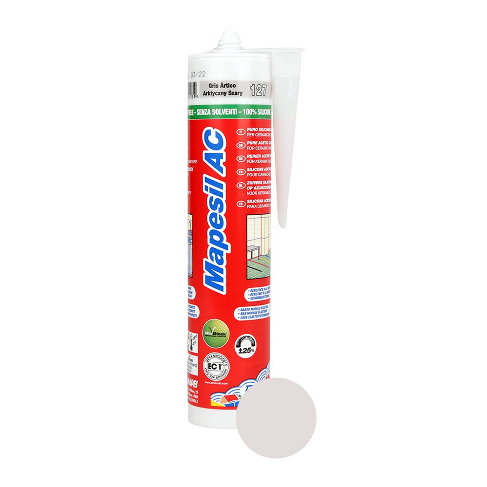 Product image for Mapei Mapesil AC Artic Grey (127) Silicone Sealant 310ml