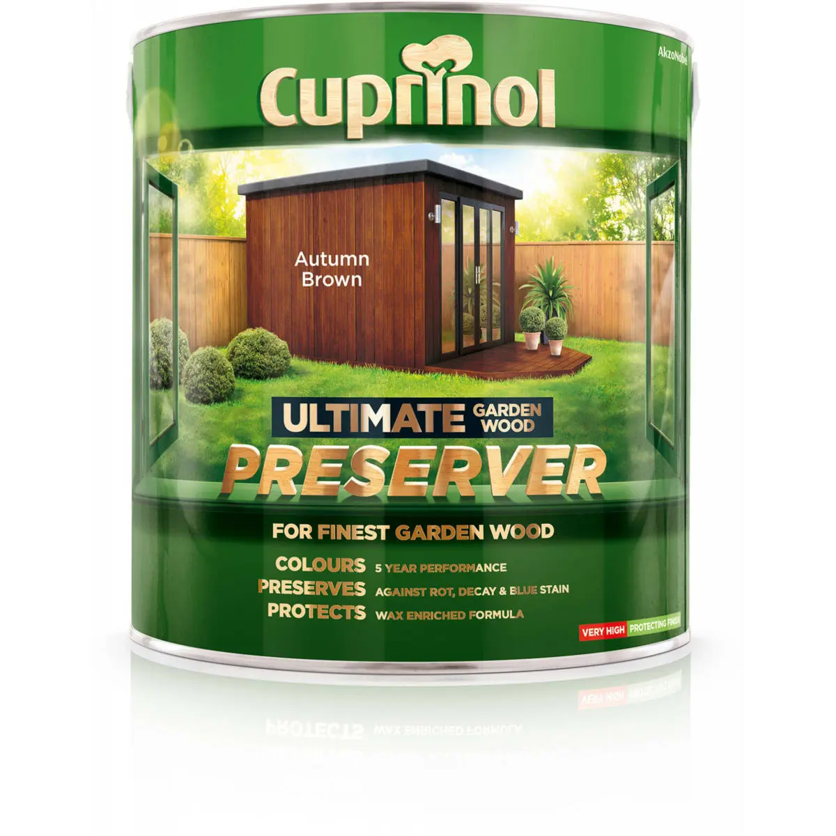 Product image for Cuprinol Ultimate Garden Wood Preserver Autumn Brown 4L