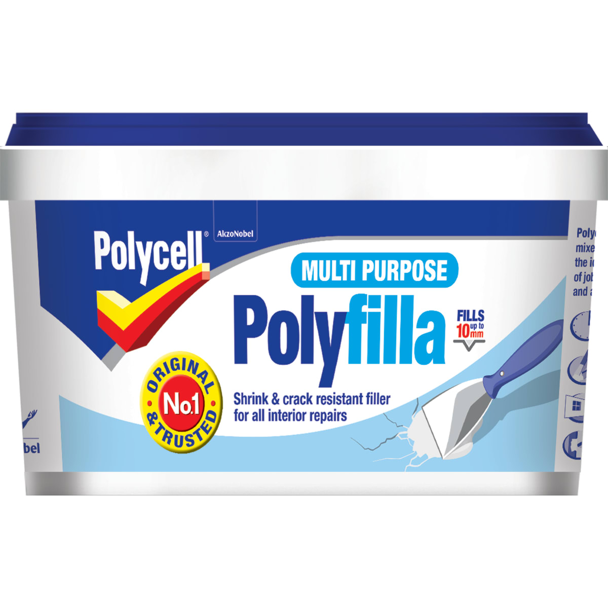 Product image for Polycell Multi Purpose Polyfilla Ready Mixed 600GM