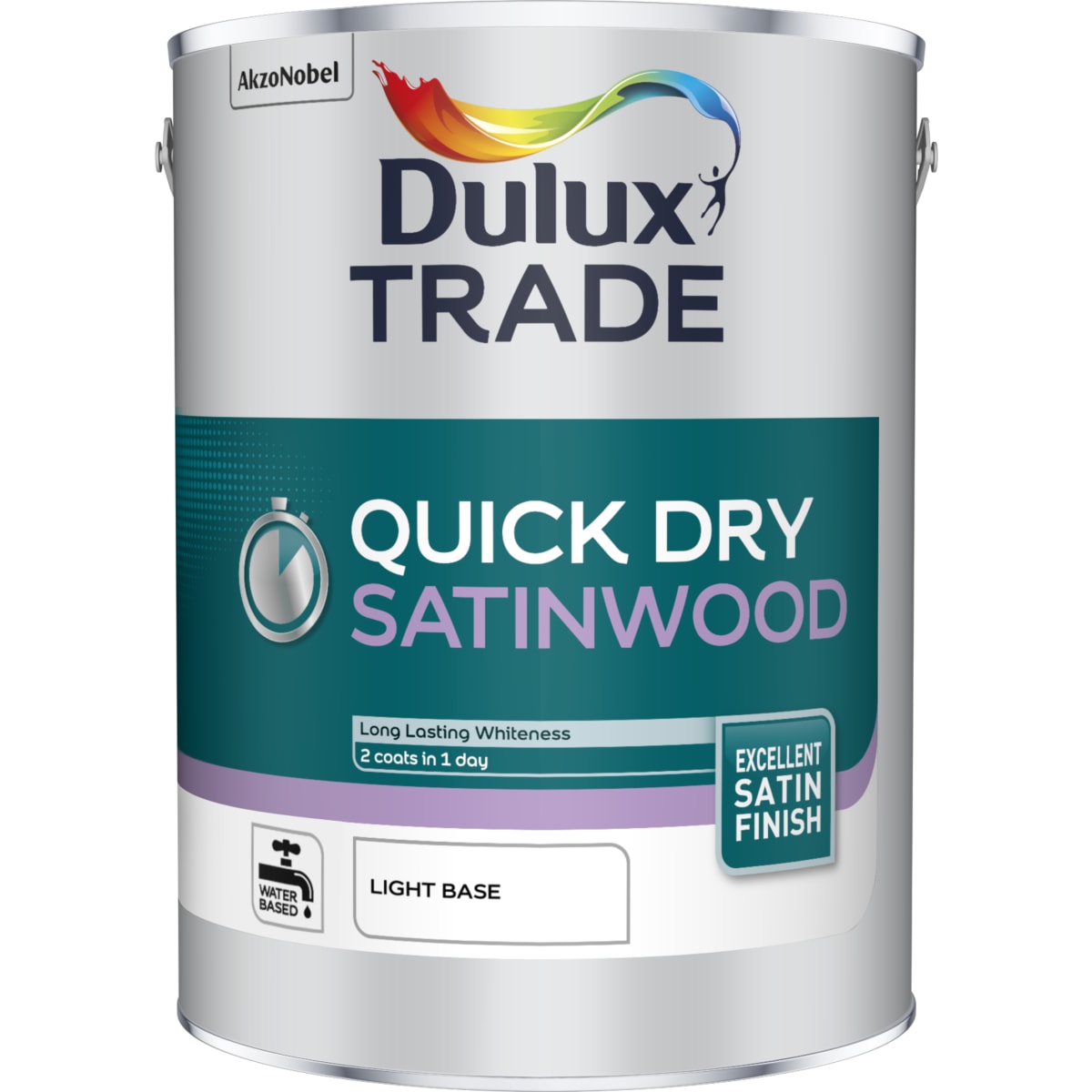 Product image for Dulux Trade Quick Dry Satinwood Light Base 5L