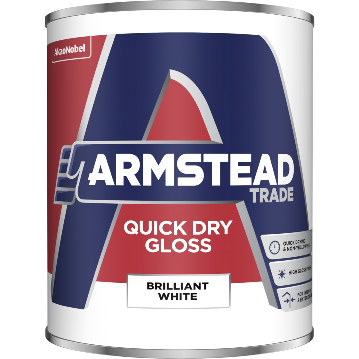 Image of Armstead Trade Quick Dry Gloss Brilliant White 1L