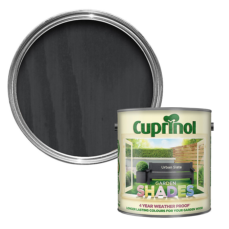 Image of Cuprinol Garden Shades Exterior Paint - Urban Slate 2.5l