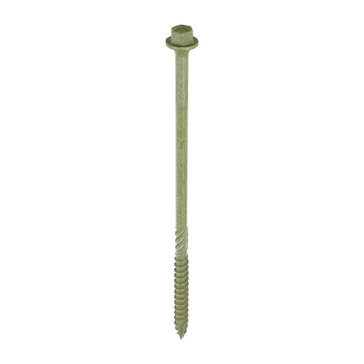 Product image for TIMCO Hexagonal Head In-Dex Timber Screws 150 x 6.7mm Olive Green