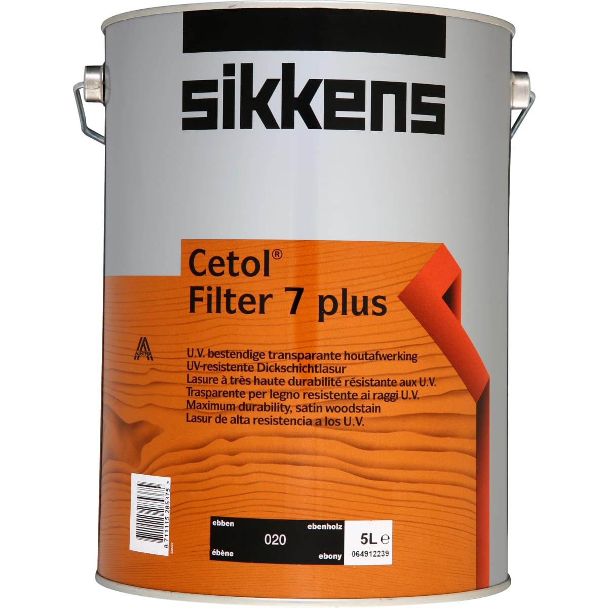 Product image for Sikkens Cetol Filter 7 Plus 020 (Ebony) 5L