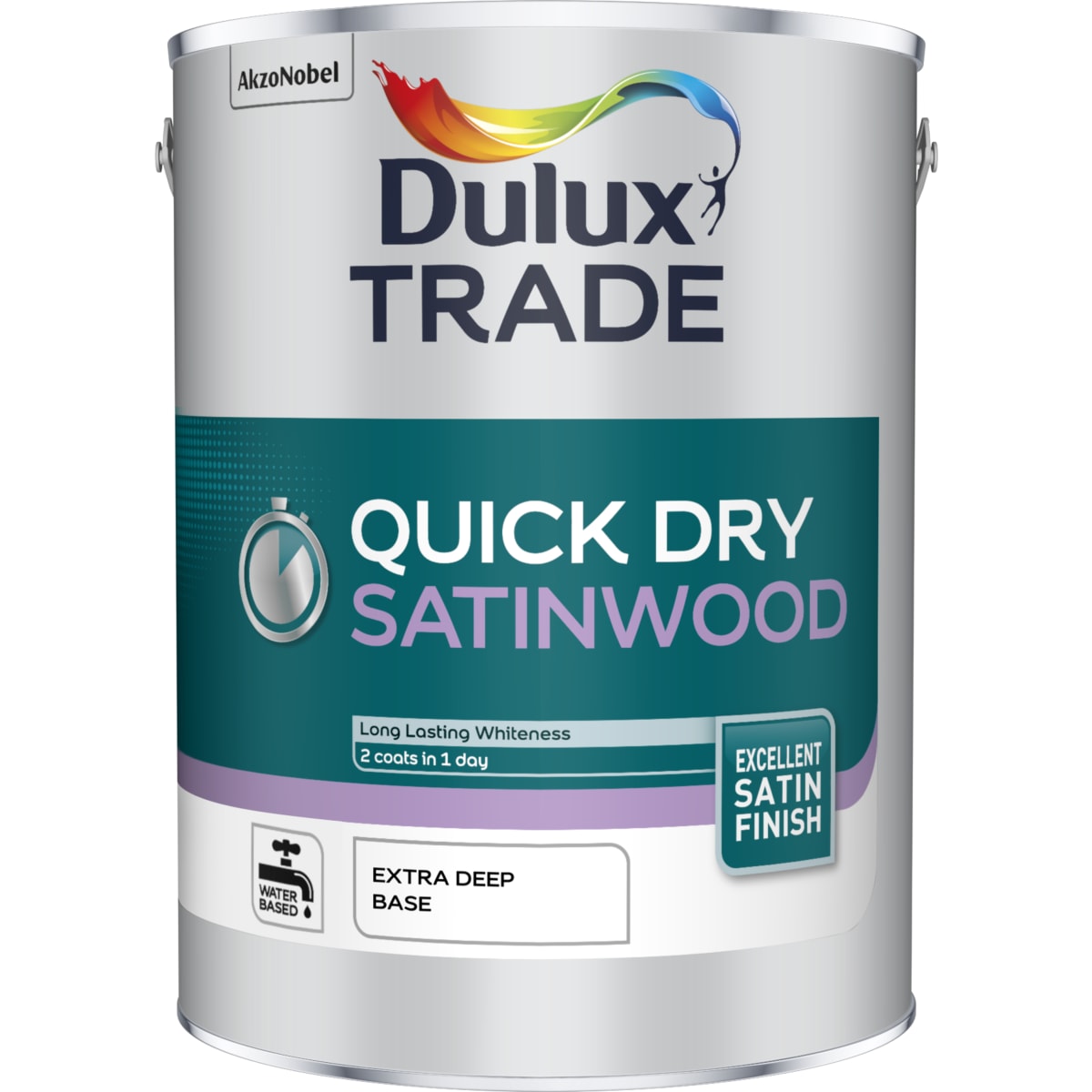 Product image for Dulux Trade Quick Dry Satinwood Extra Deep Base 5L