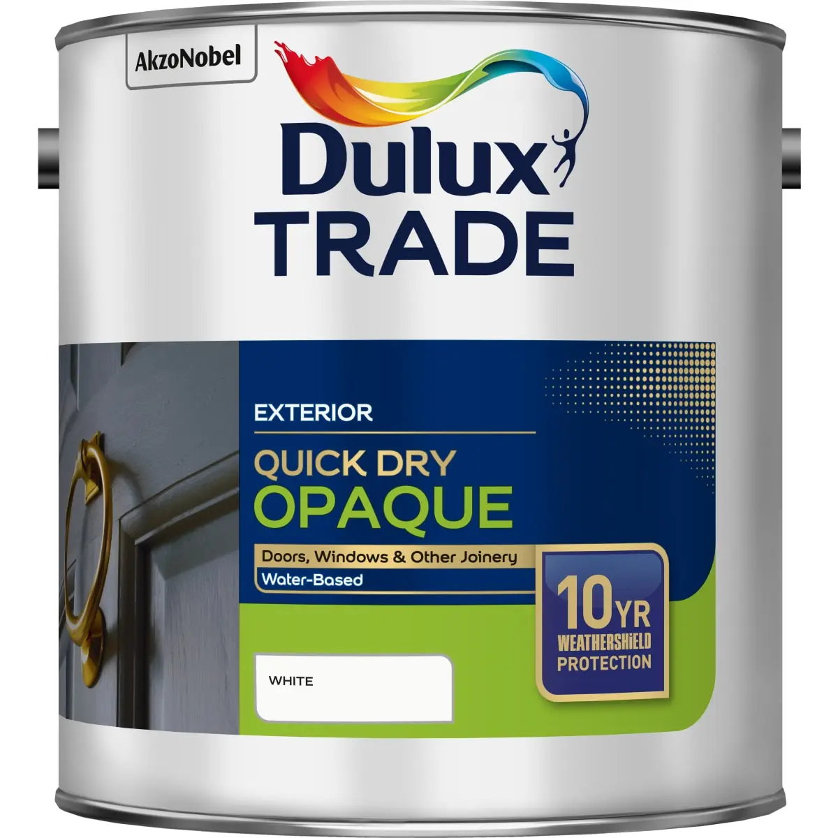 Product image for Dulux Trade Quick Dry Opaque White 2.5L