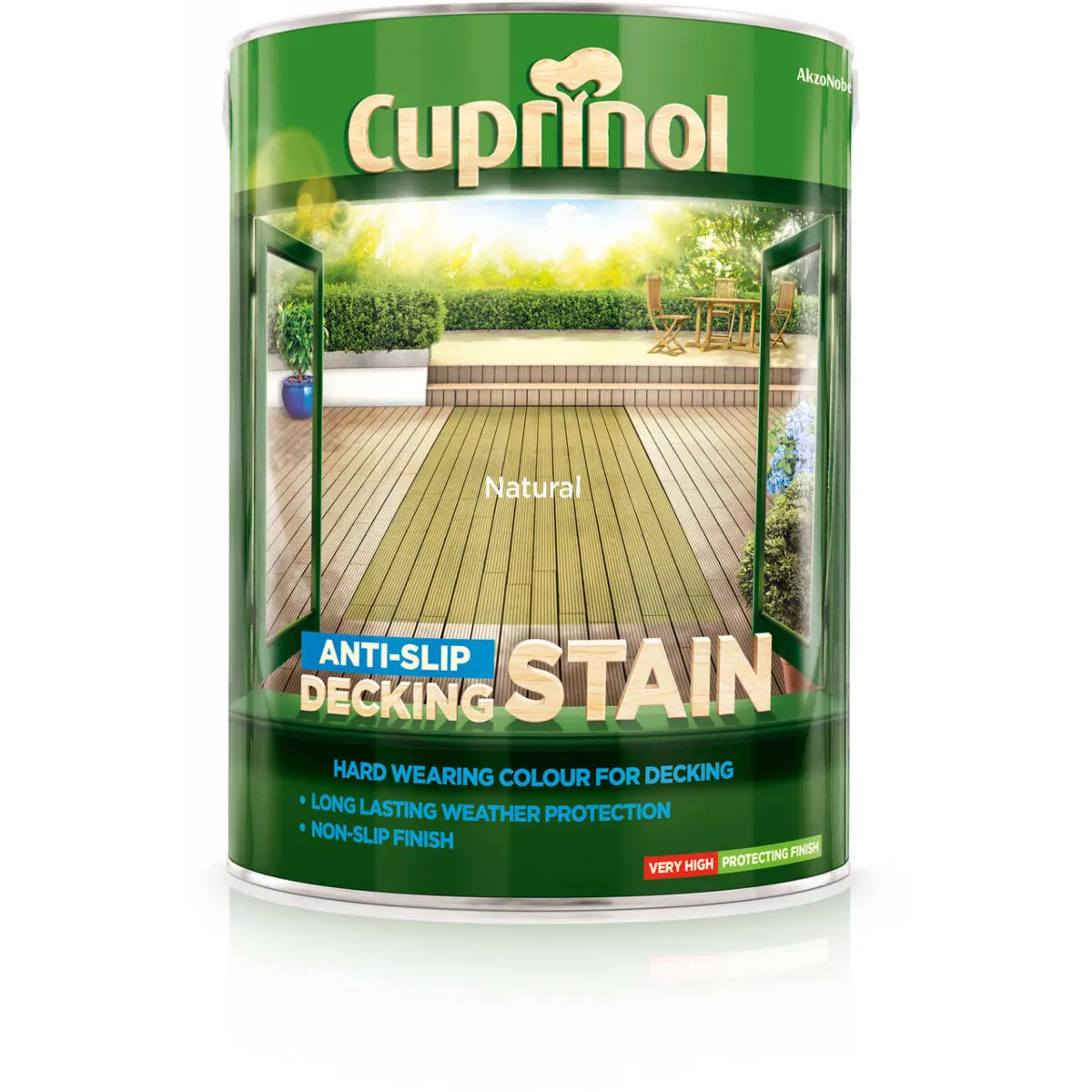 Product image for Cuprinol Anti-Slip Decking Stain Natural 5L