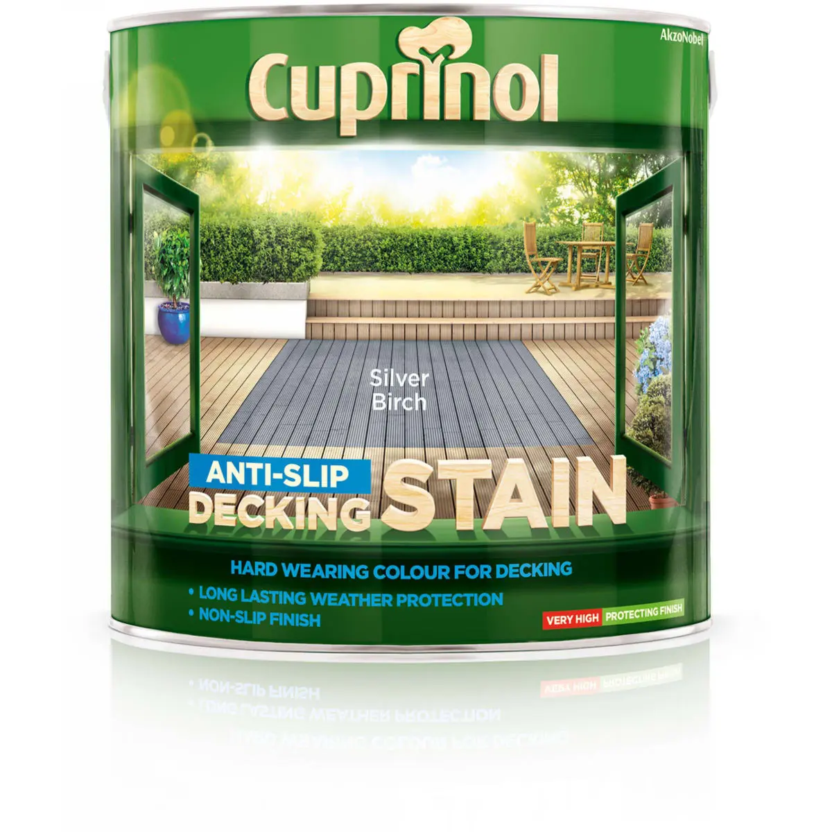 Product image for Cuprinol Anti Slip Decking Stain Silver Birch 2.5ltr