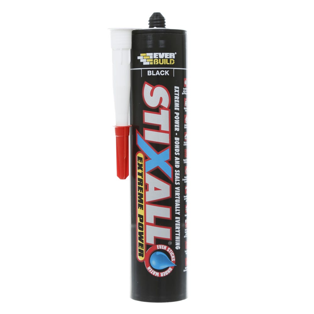 Product image for Everbuild EVBSTIXBK Stixall Extreme Power Cartridge Black 290ml
