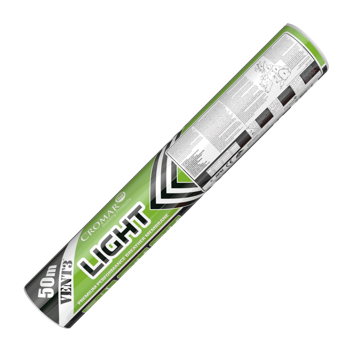 Product image for Cromar Vent 3 High Performance Breathable Membrane 50M x 1M Grey