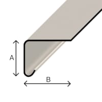 Product image for TuffStuff A170 Drip Edge Trim Small 65 x 90mm x 3m Grey