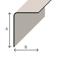 Product image for TuffStuff External Angle Trim 3m x 100 x 70mm Grey