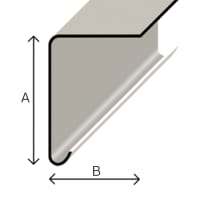 Product image for TuffStuff A250 Drip Edge Trim 3M x 145mm x 90mm Grey