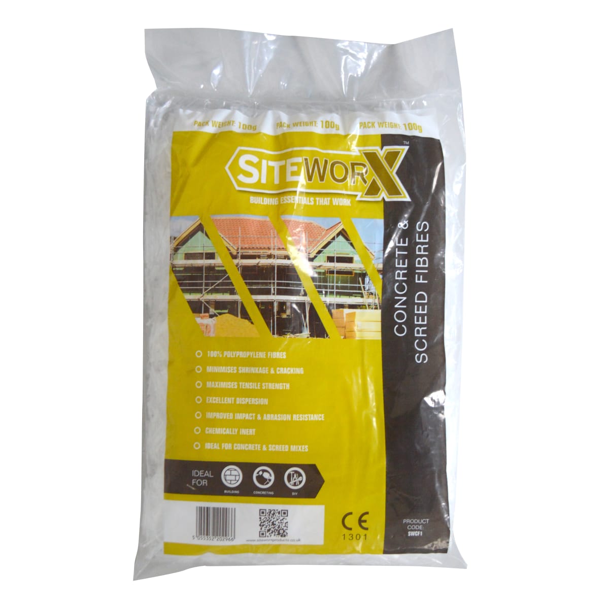 Product image for SITEWORX Concrete And Screed Fibres 100g White