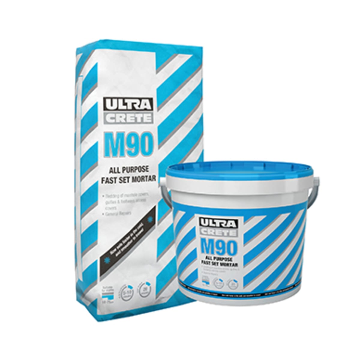 Image of UltraCrete All Purpose Fast Set Bedding Mortar 25kg Grey