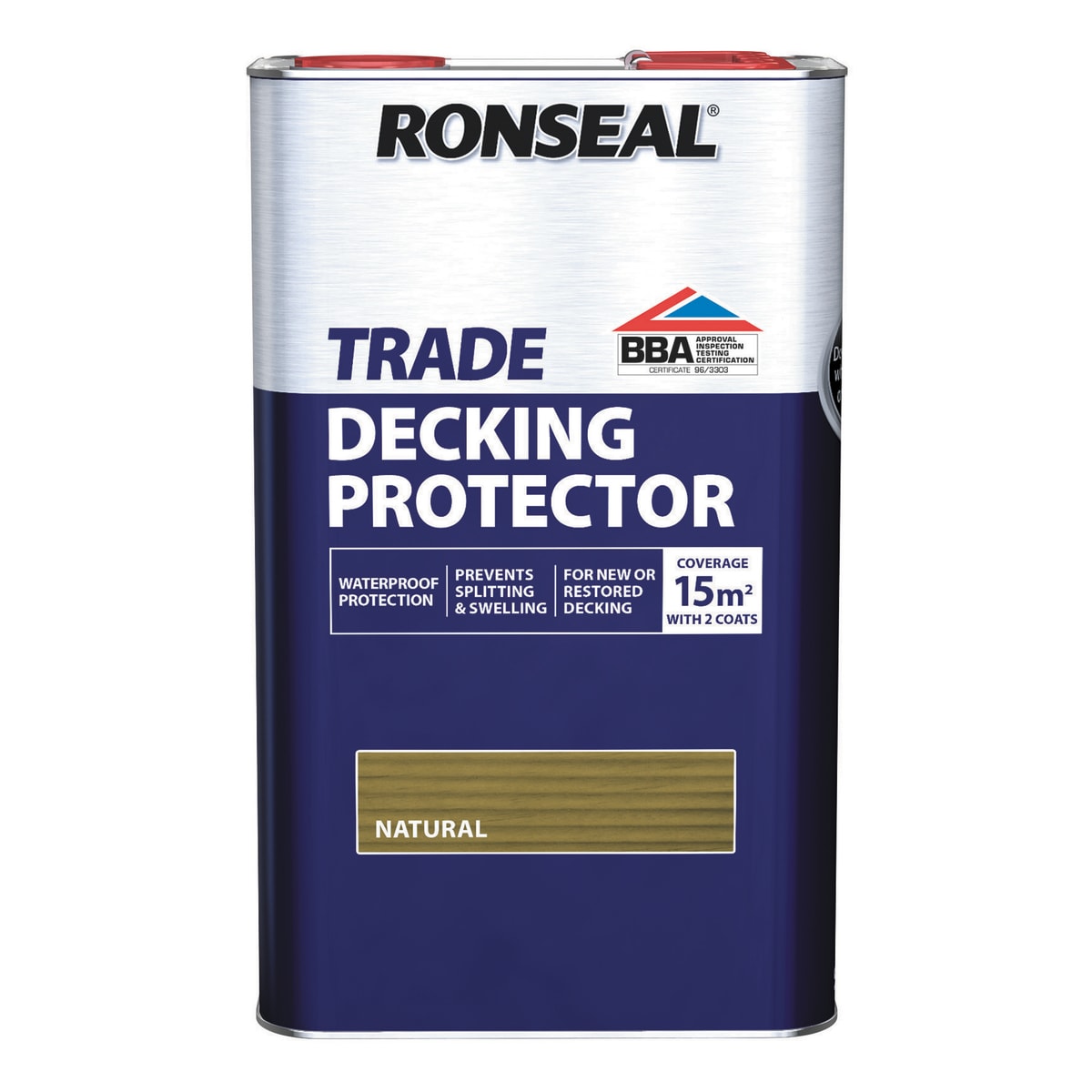 Product image for Ronseal Trade Decking Protector Natural 5L