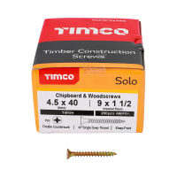 Product image for TIMco Solo XR Double Countersunk Wood Screw 40 x 4.5mm Box of 200