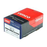Product image for TIMCO Twin Threaded Wood Screw 100 x 5mm (L x Diameter) Box of 100