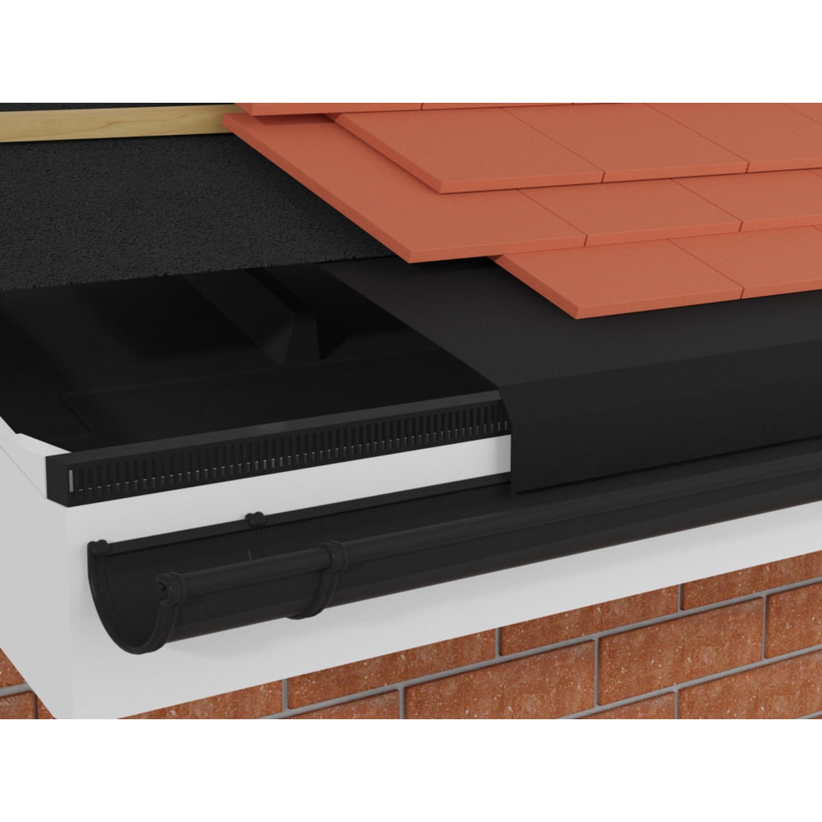 Image of Timloc Over Fascia Vent 300 x 54mm Black