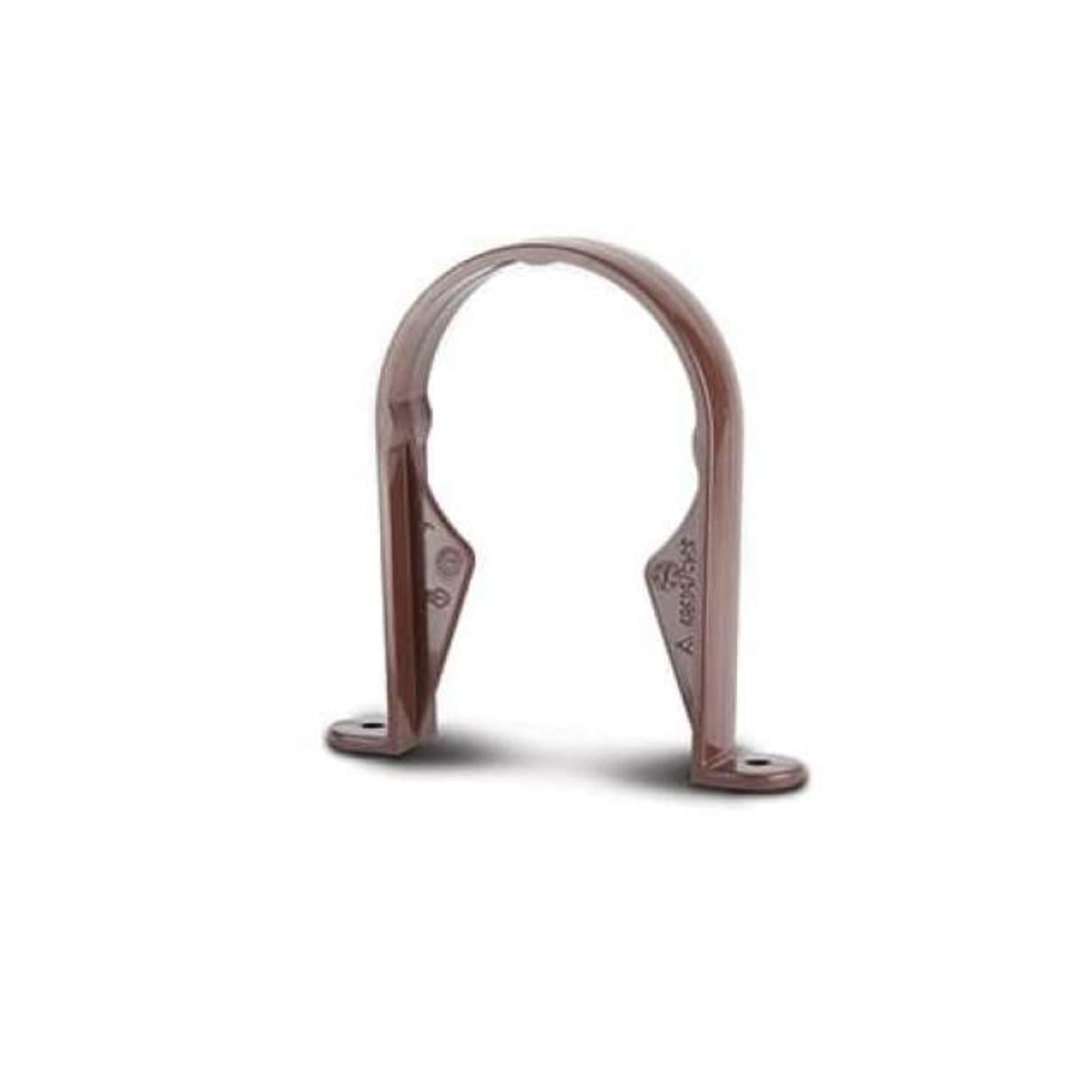 Product image for Polypipe Round Pipe Bracket 68mm Brown RR126BR