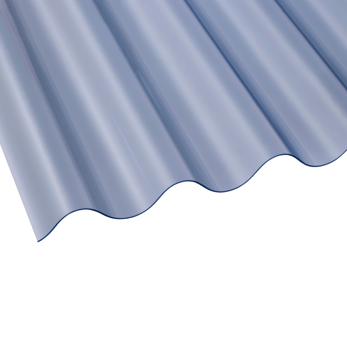 Product image for Vistalux Corrugated 3 Super Weight PVC Sheet 2135 x 1.30mm (L x T)