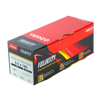 Product image for TIMCO Velocity Premium Wood Screw 180 x 6mm (L x Diameter) Box of 100